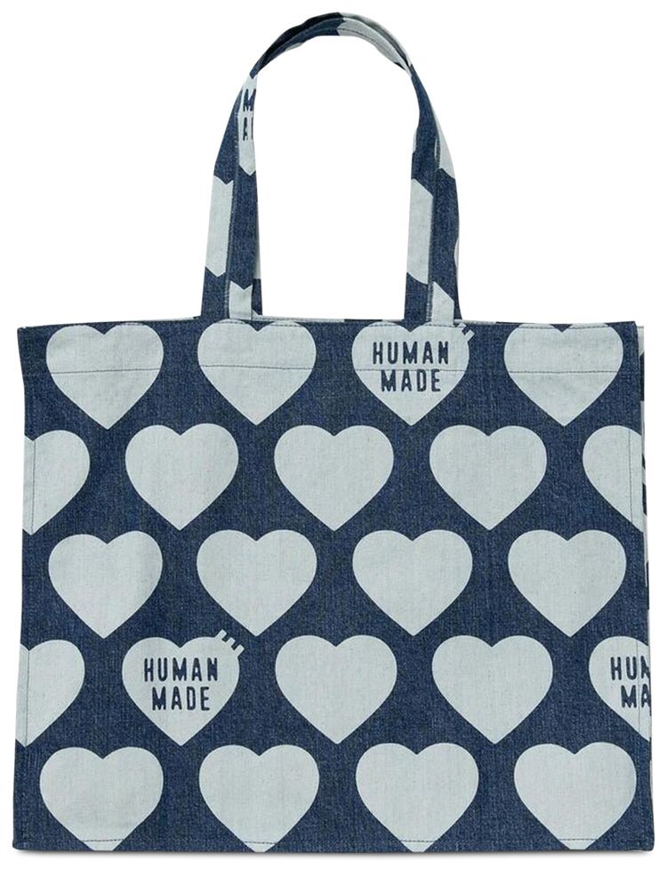 Human Made Heart Denim Tote Bag 'Indigo'