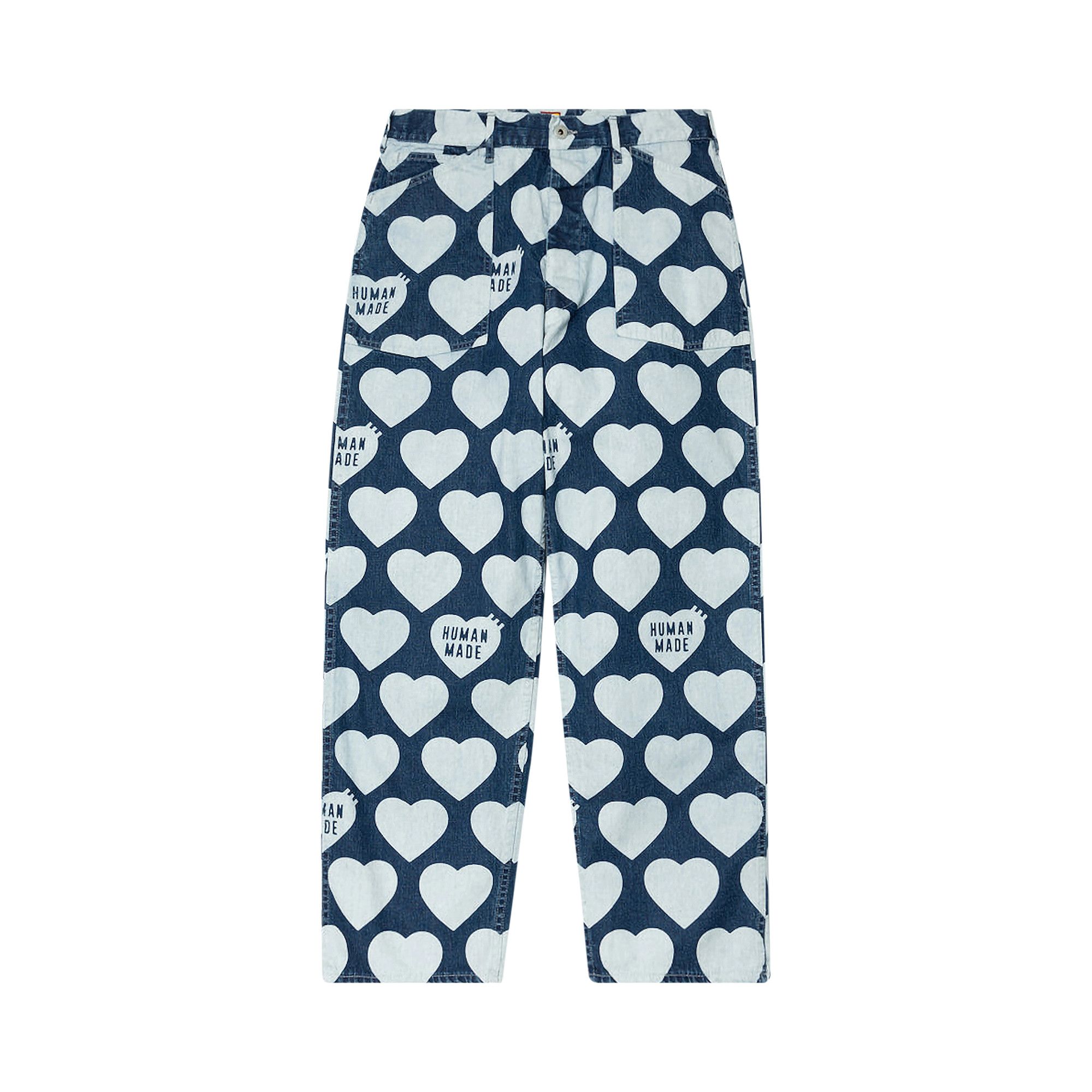 Buy Human Made Heart Baggy Denim Pants 'Indigo' - HM25PT013 INDI | GOAT DE