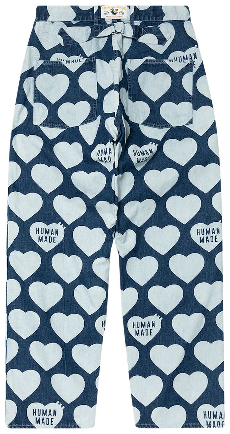 Human Made Heart Baggy Denim Pants Indigo