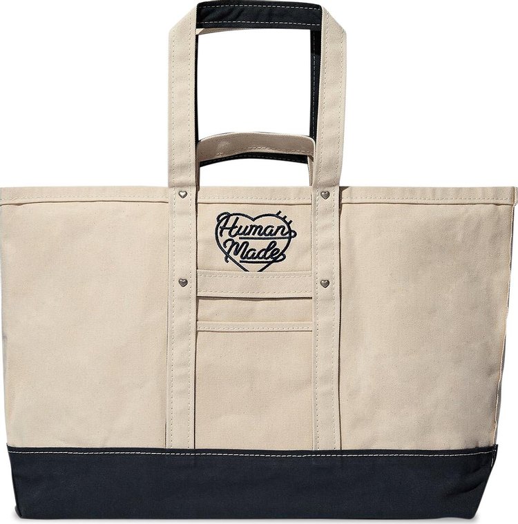 Human Made Large Heavy Canvas Tote Bag 'Navy'