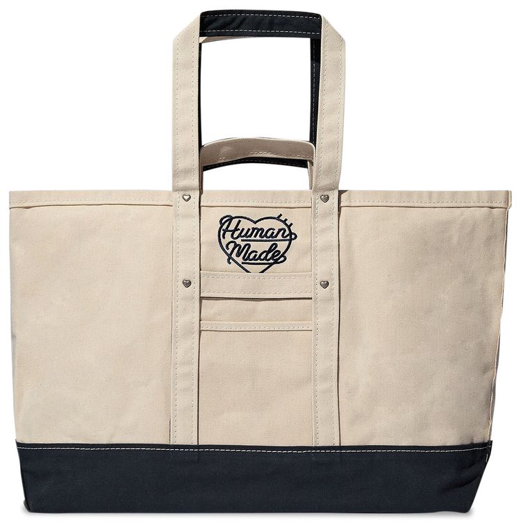 Human Made Large Heavy Canvas Tote Bag 'Navy'