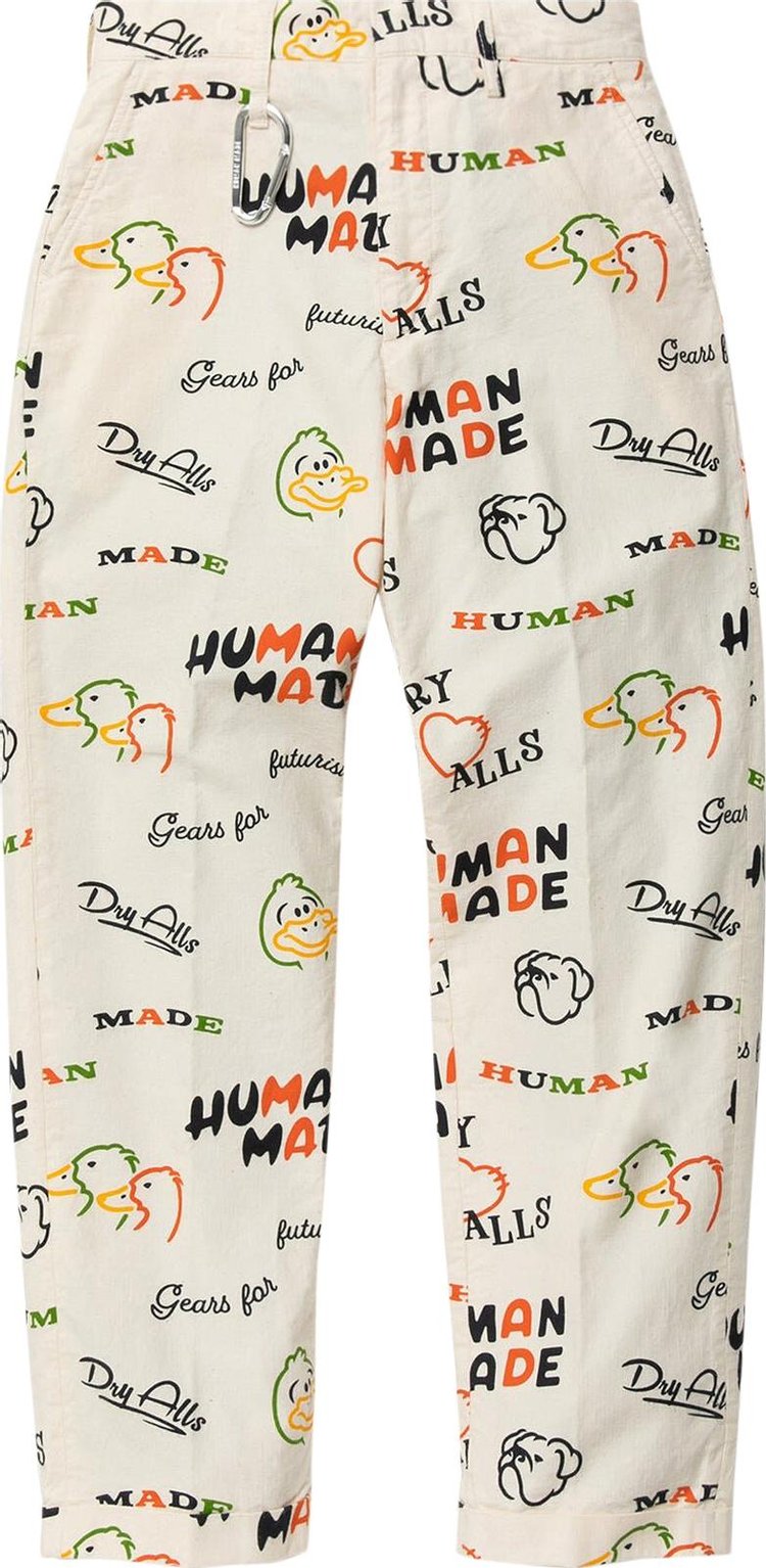 Human Made Printed Chino Pants White