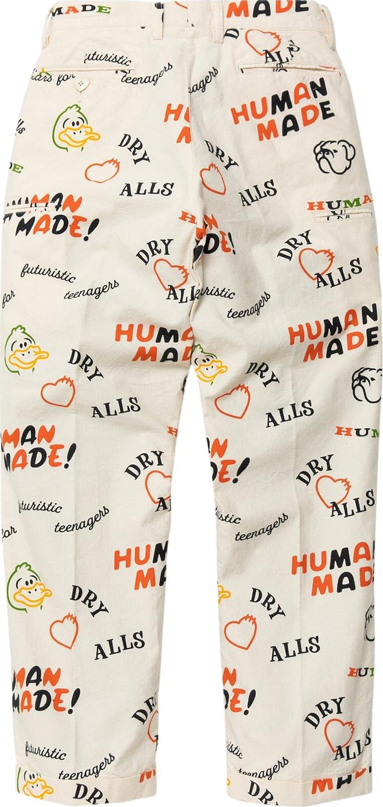 Human Made Printed Chino Pants White