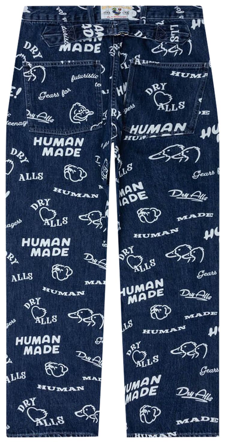 Buy Human Made Printed Denim Baggy Jeans  