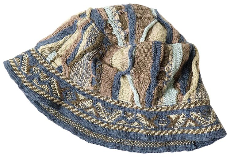 Kapital Knit Gaudy Bucket Hat Navy