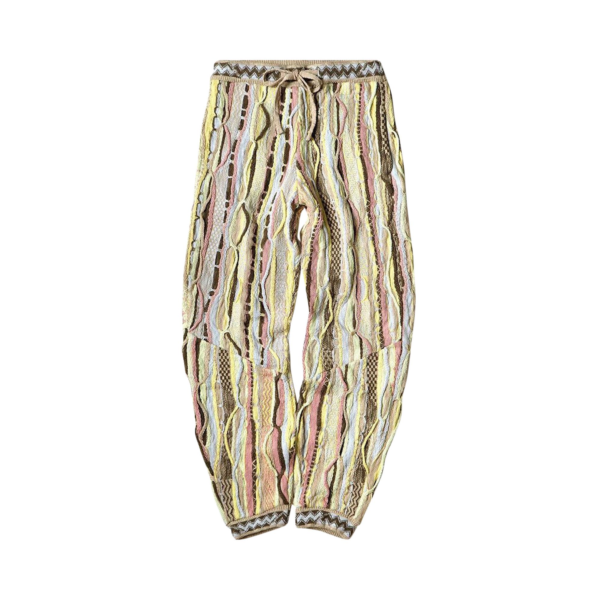 Buy Kapital Knit Gaudy Sweatpants 'Yellow' - K2203KN042 YELL