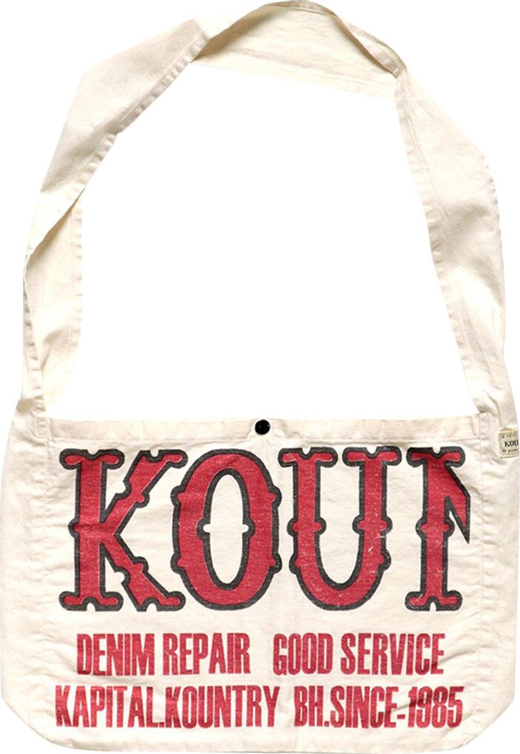 Kapital Kountry Factory Book Bag Ecru