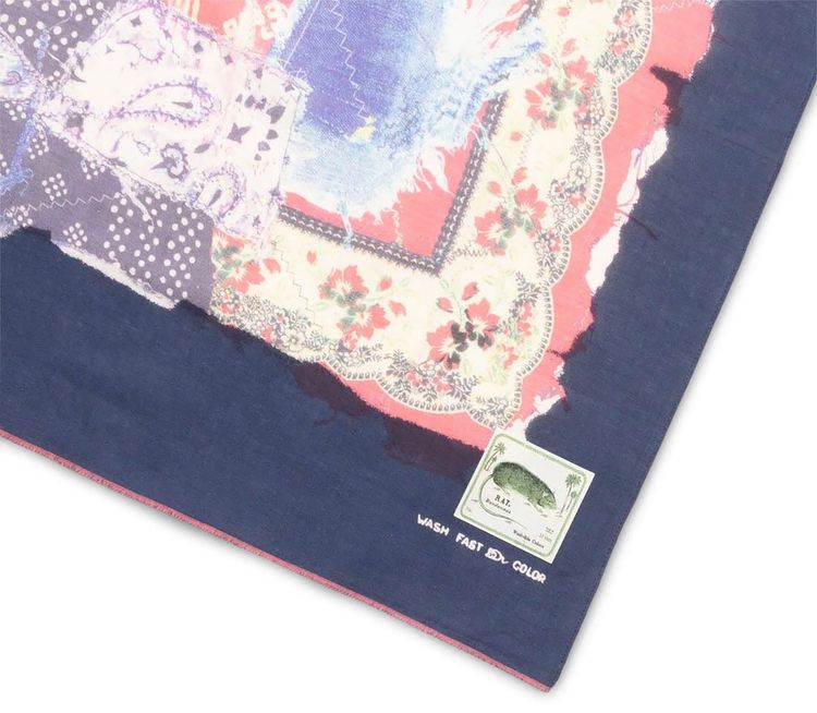 Kapital Fastcolor Selvedge Patchwork Bandana Navy