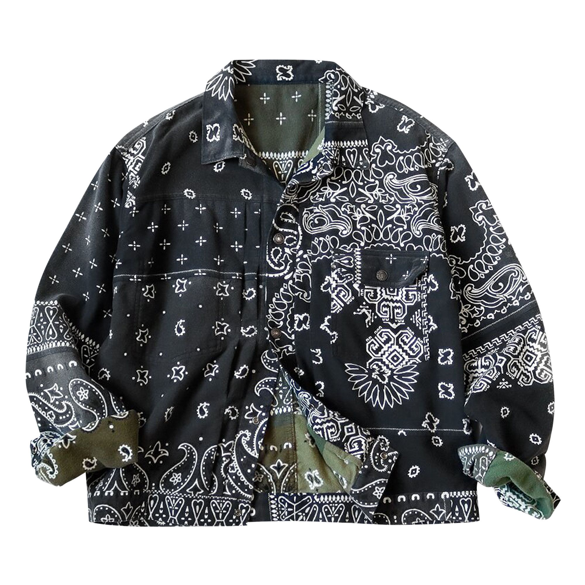 V12 リバーシブル REVERSIBLE BANDANA JKT V12 リバーシブル REVERSIBLE BANDANA JKT V12 リバーシブル