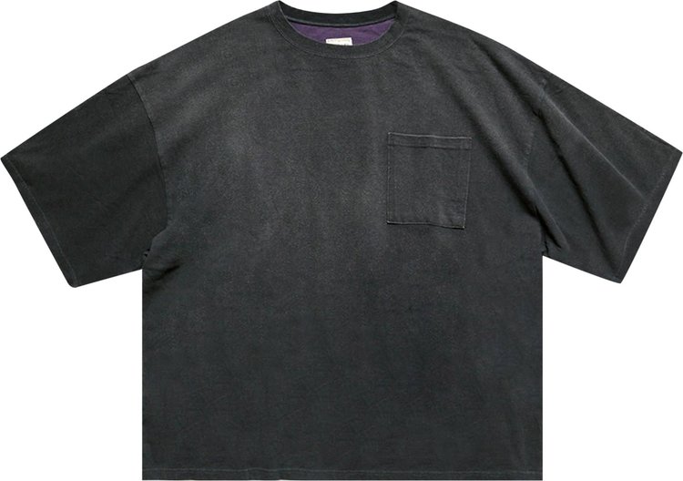 Kapital Jersey 2Tones Big Pocket T-Shirt 'Black/Purple'