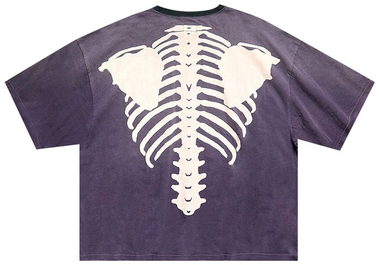 Kapital Jersey 2Tones Big Pocket T Shirt BlackPurple