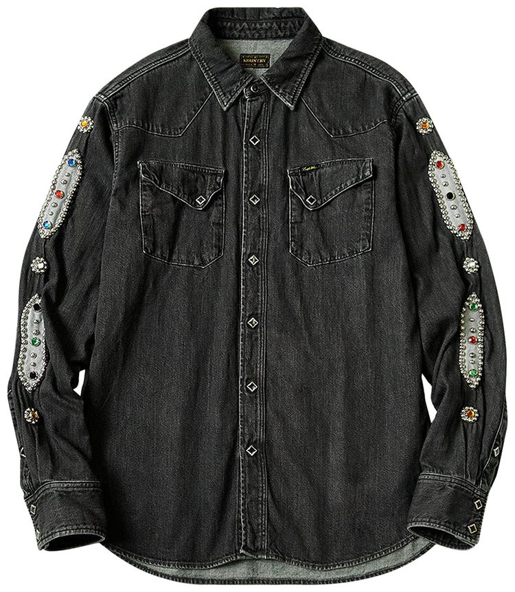 Kapital Kountry Denim Western Shirt Black