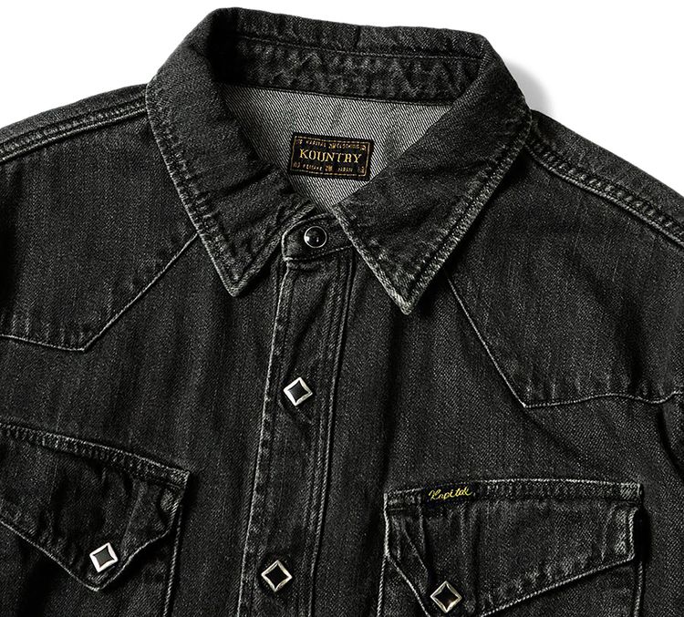 Kapital Kountry Denim Western Shirt Black