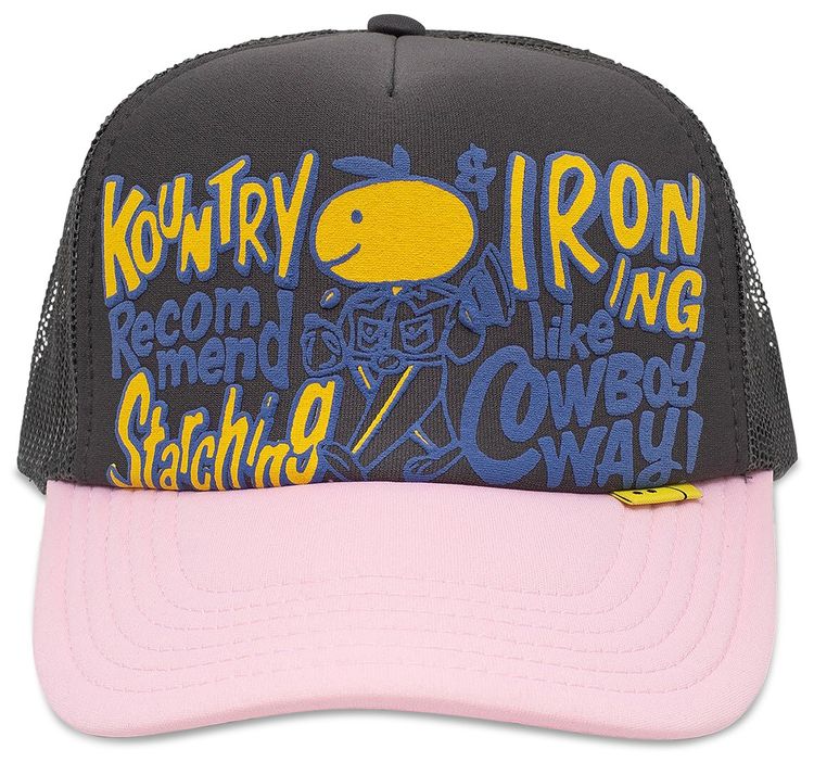 Kapital Kountry Coneycowbowy Trucker Cap GreyPink