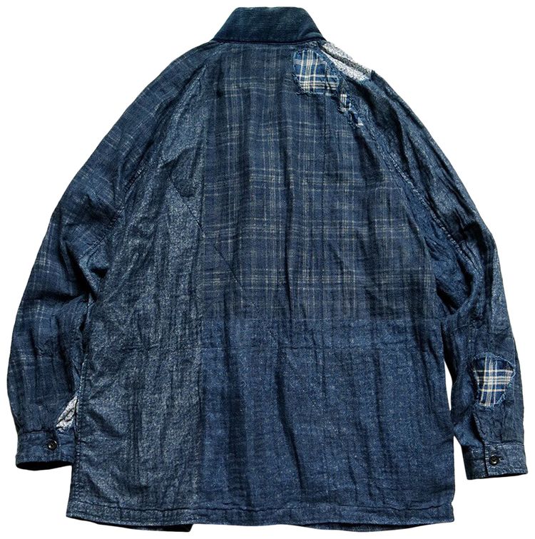 Kapital Patchwork Nora Dot Tiger Juddbhan Shirt Indigo