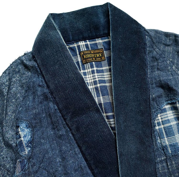 Kapital Patchwork Nora Dot Tiger Juddbhan Shirt Indigo