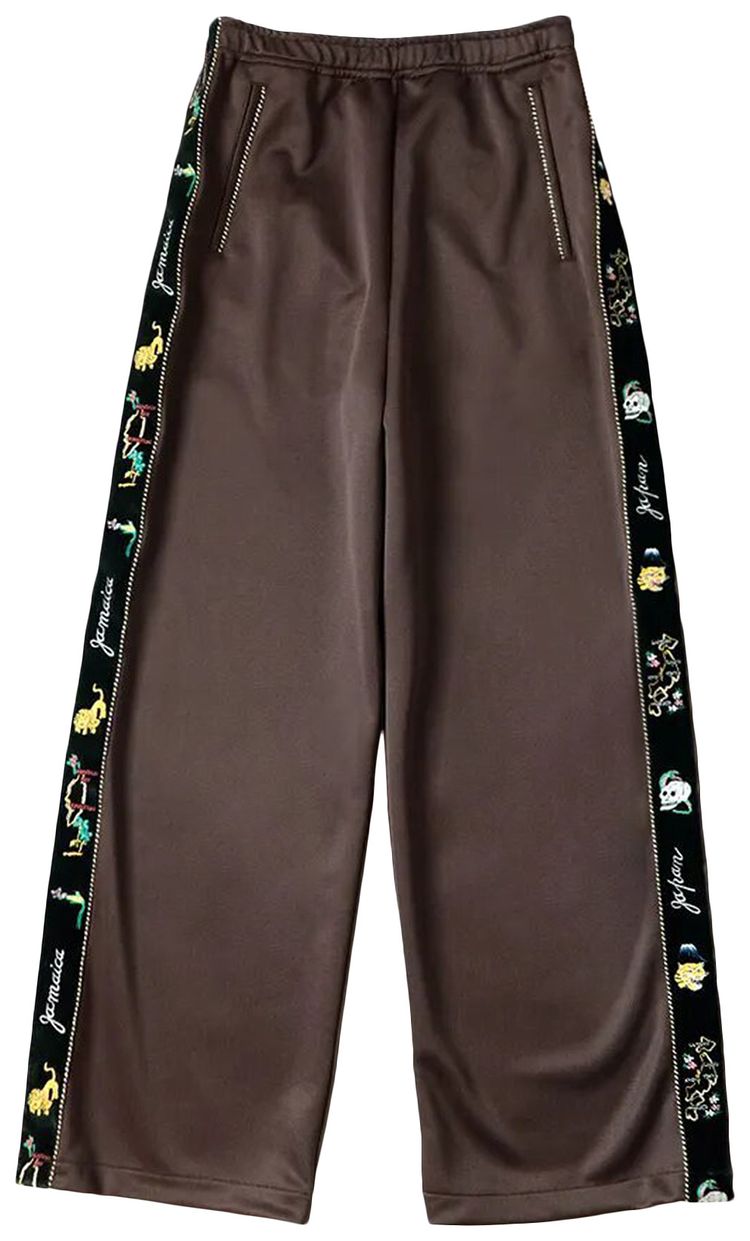 Kapital Ska Tape Track Pants Brown