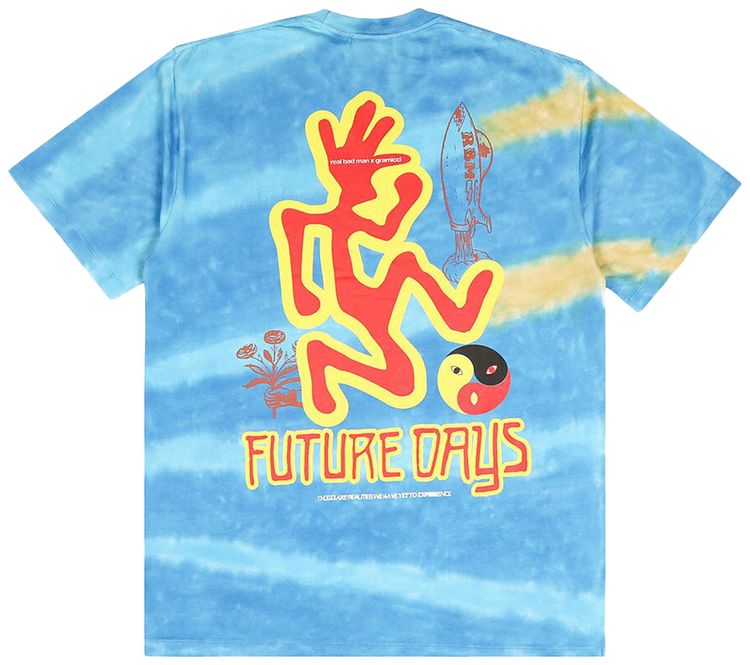 Real Bad Man x Gramicci Future Days Short Sleeve Tee Blue Tie Dye