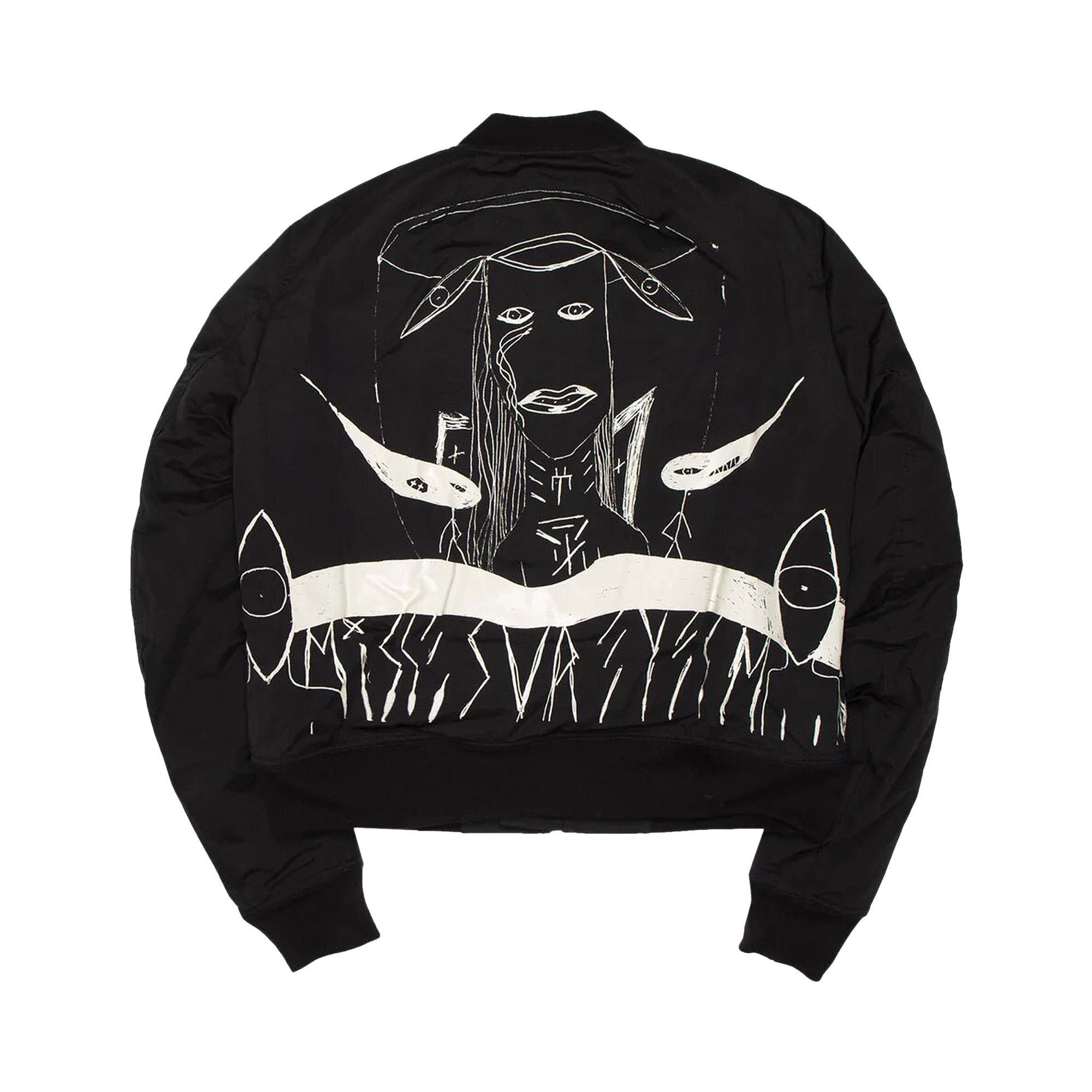 Buy Rick Owens DRKSHDW Flight Bomber Jacket Black 'Black/Pearl