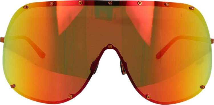 Rick Owens DRKSHDW Shield Sunglasses 'Orange'