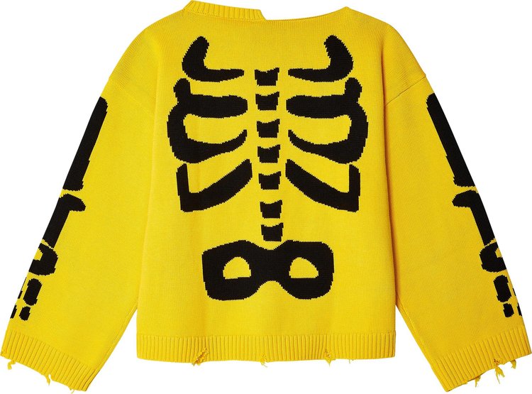 Charles Jeffrey Loverboy Graphic Slash Jumper Yellow