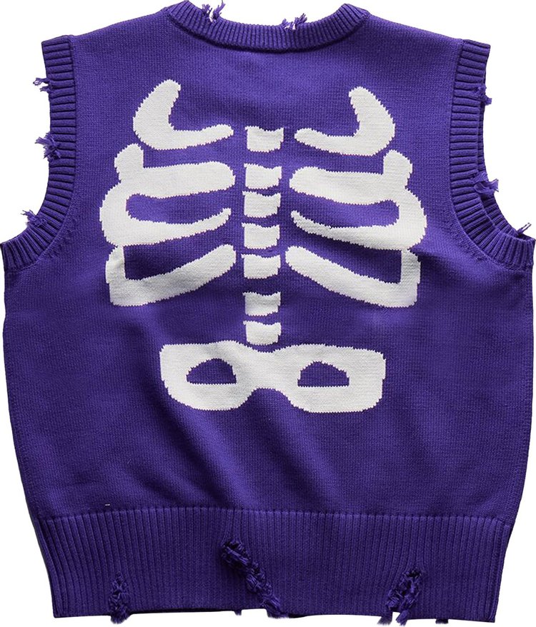 Charles Jeffrey Loverboy Graphic Slash Vest Purple