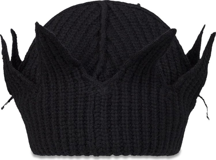 Charles Jeffrey Loverboy Chunky Crown Beanie Black