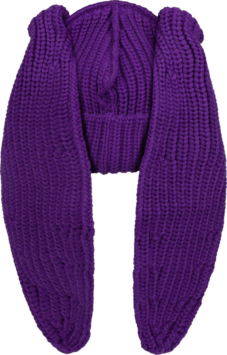 Charles Jeffrey Loverboy Chunky Rabbit Beanie Purple