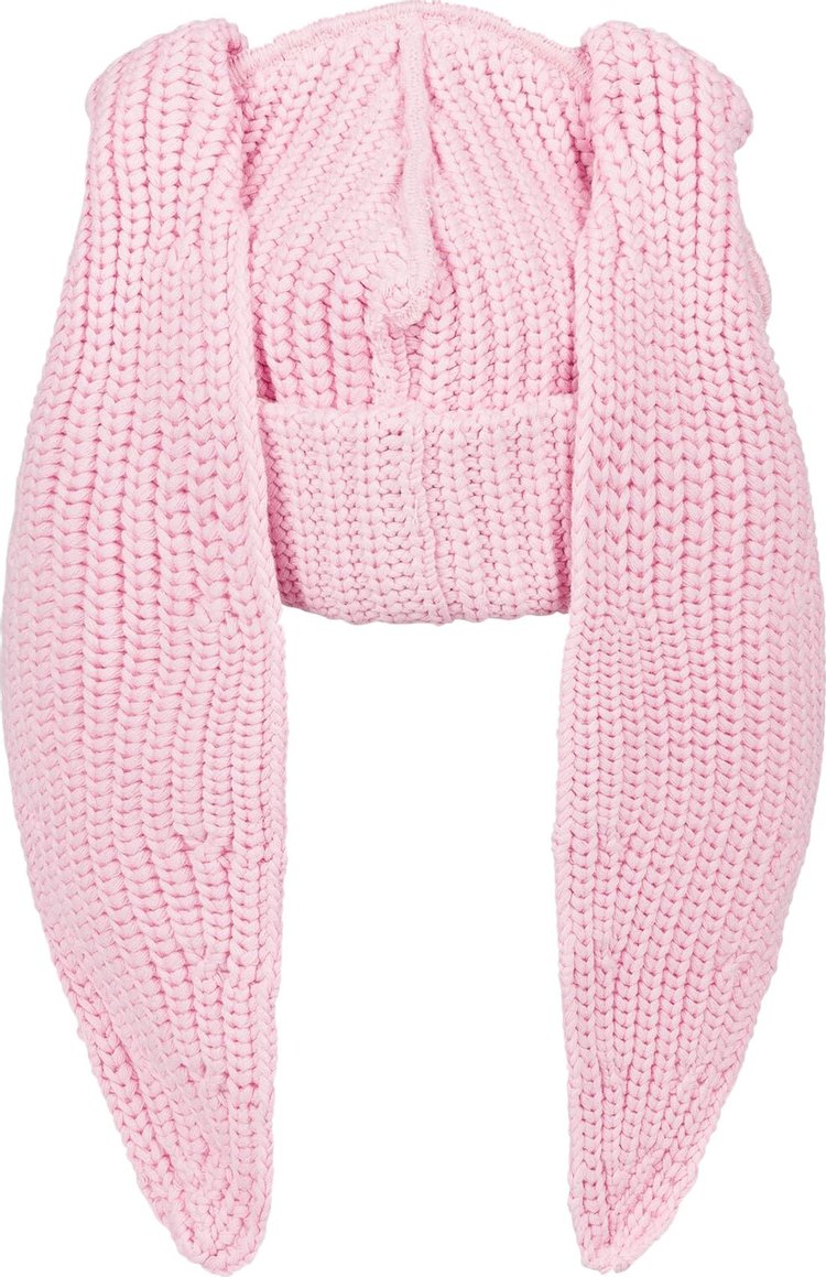 Charles Jeffrey Loverboy Chunky Rabbit Beanie Pink