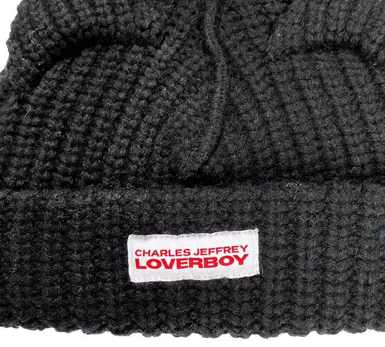 Charles Jeffrey Loverboy Baby Chunky Ears Beanie Black