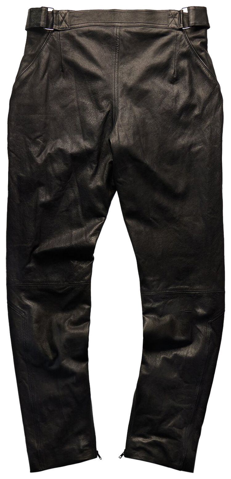 Martine Rose Leather Panelled Trouser Black