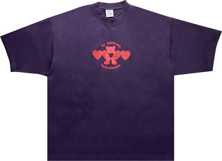 Vetements Te Quiero T-Shirt 'Purple'