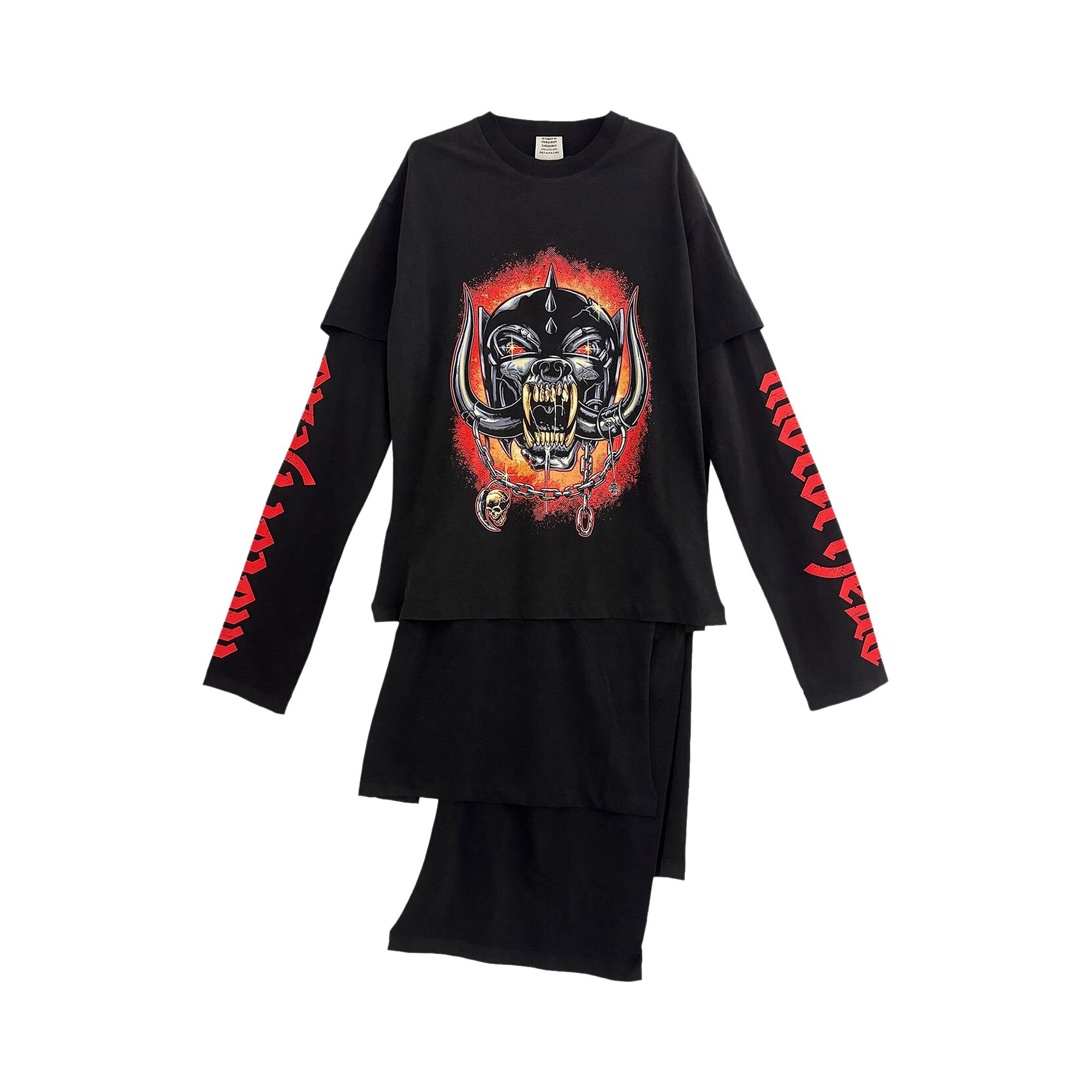 Vetements layered t shirt dress hotsell