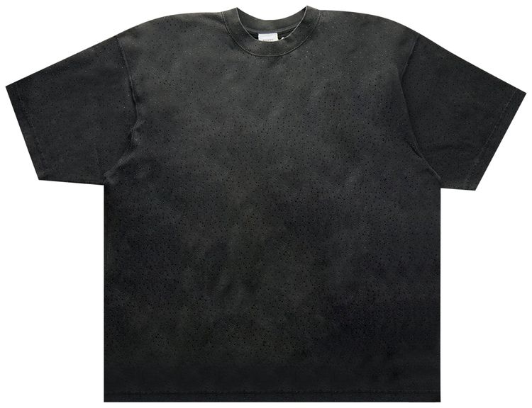 Vetements Allover Rhinestone T Shirt Black