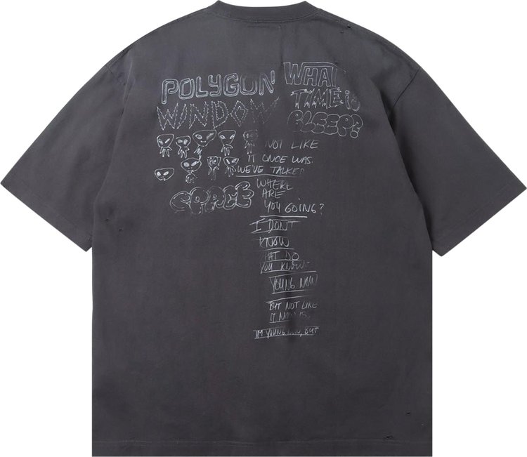 Maison Mihara Yasuhiro Distressed Tee Black