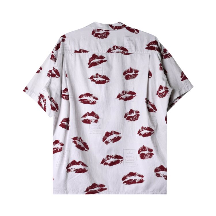 Maison Mihara Yasuhiro Kiss Printed Shirt WhiteRed