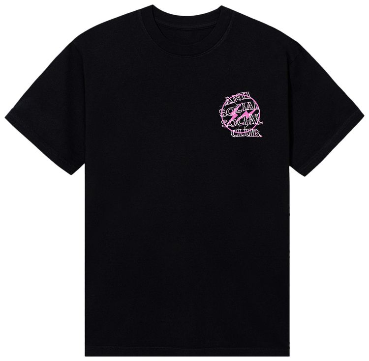 Anti Social Social Club x Fragment Design Bolt Tee BlackPink