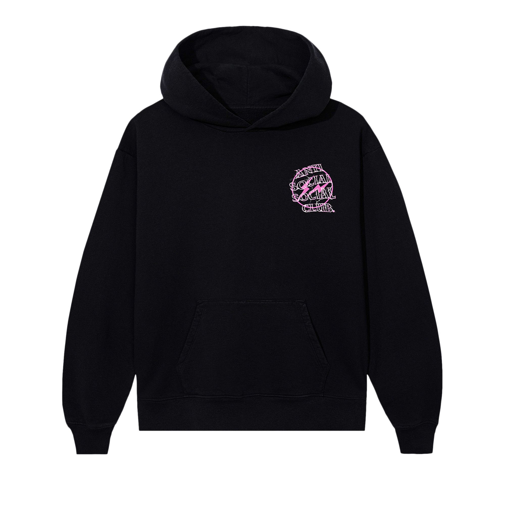 パーカー Fragment x Assc Pink Bolt Hoodie Buy Anti Social Social Club x Fragment Design Bolt Hoodie 'Black