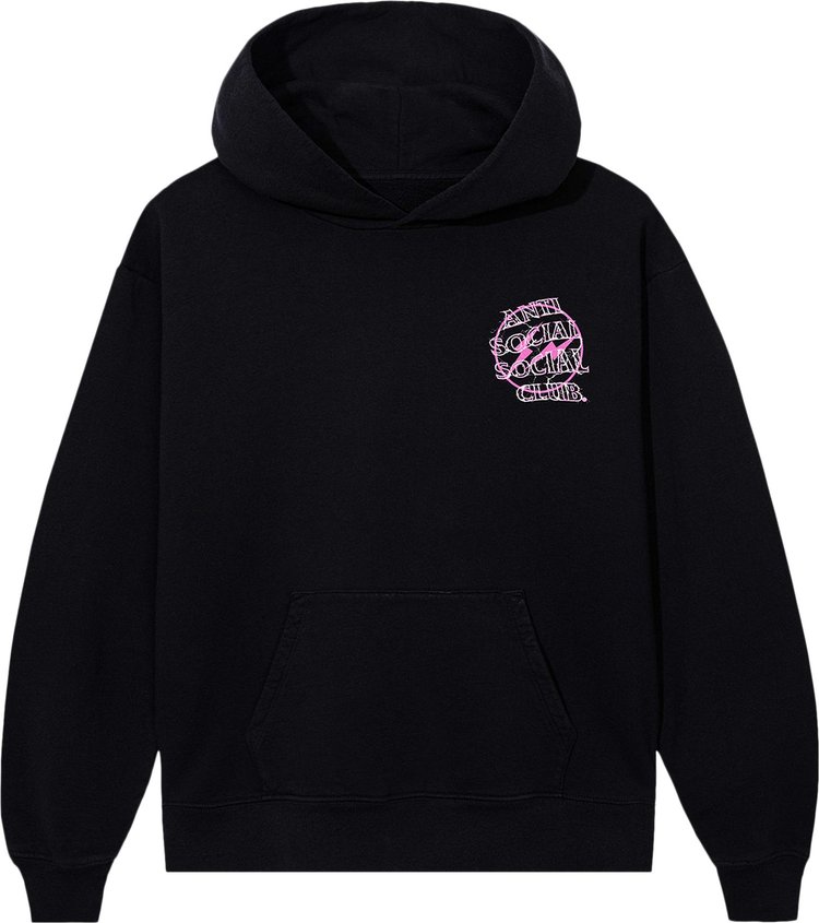 Anti Social Social Club x Fragment Design Bolt Hoodie BlackPink