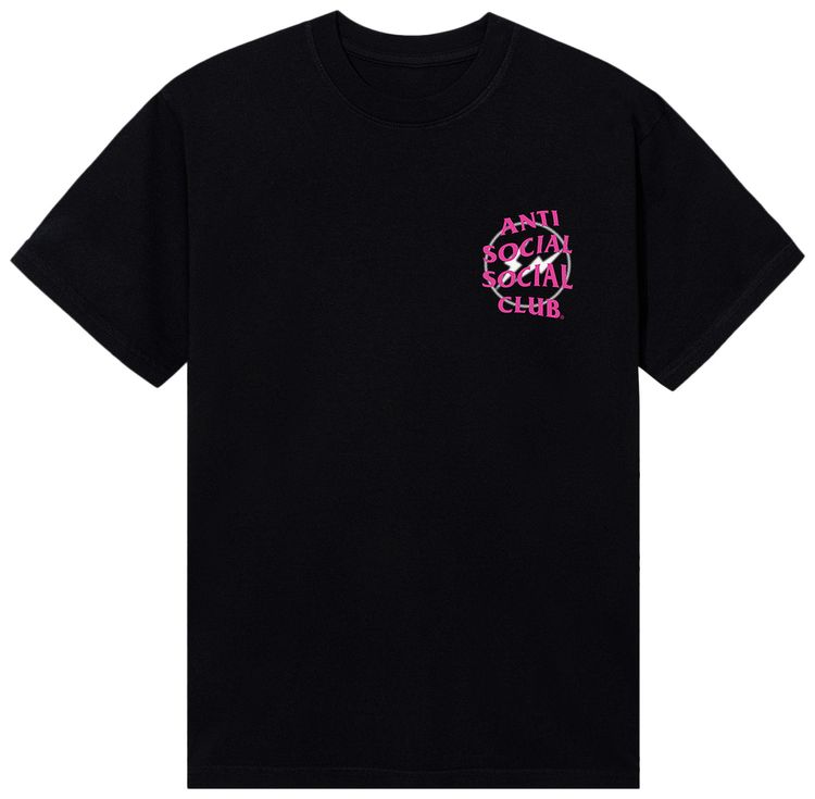 Anti Social Social Club x Fragment Design Half Tone Logo Tee BlackPink