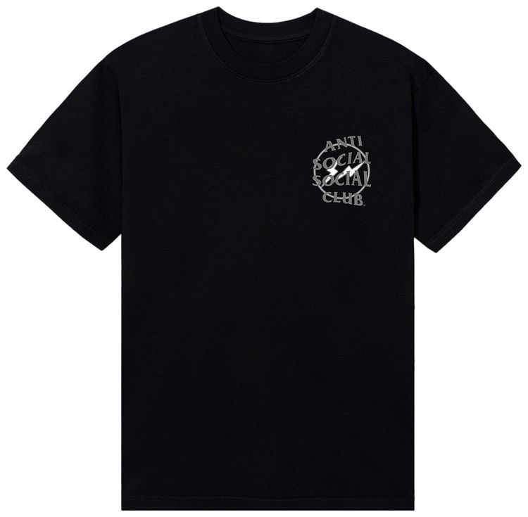 Anti Social Social Club x Fragment Design Half Tone Logo Tee BlackGrey