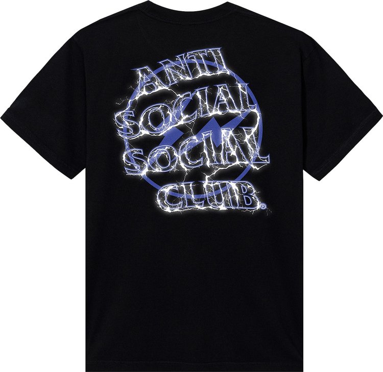 Anti Social Social Club x Fragment Design Bolt Tee 'Black/Navy'