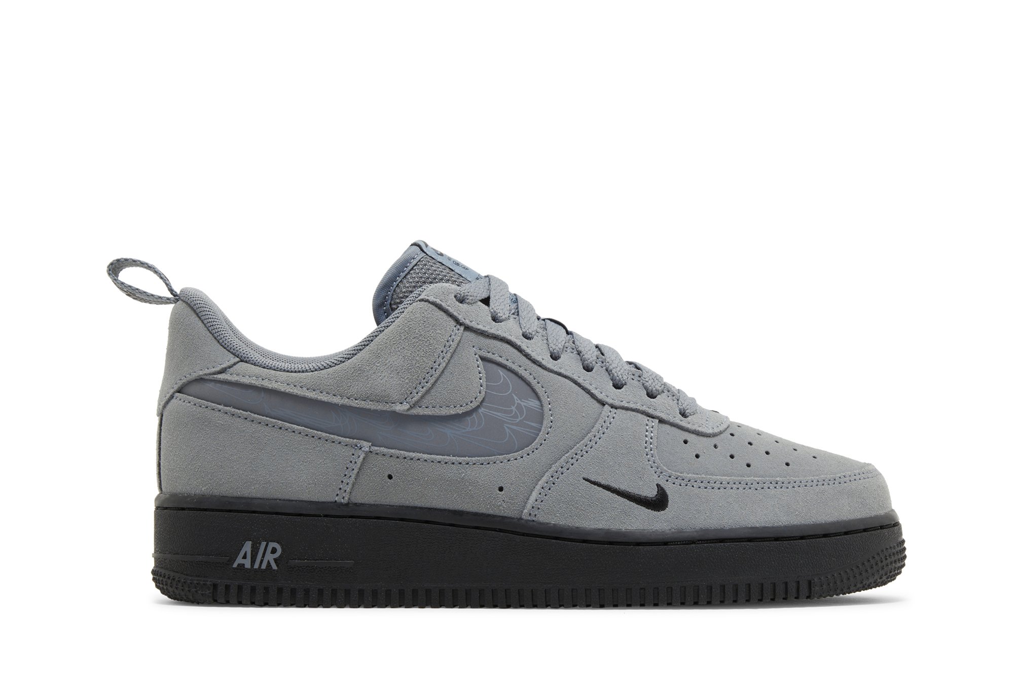 Buy Air Force 1 '07 LV8 'Reflective Swoosh - Cool Grey