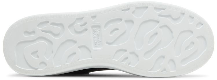 Alexander McQueen Oversized Sneaker Faded Heel   Black Silver