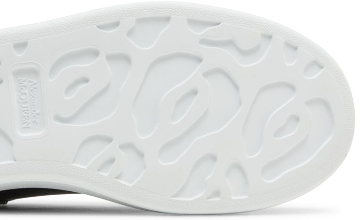 Alexander McQueen Oversized Sneaker Faded Heel   Black Silver