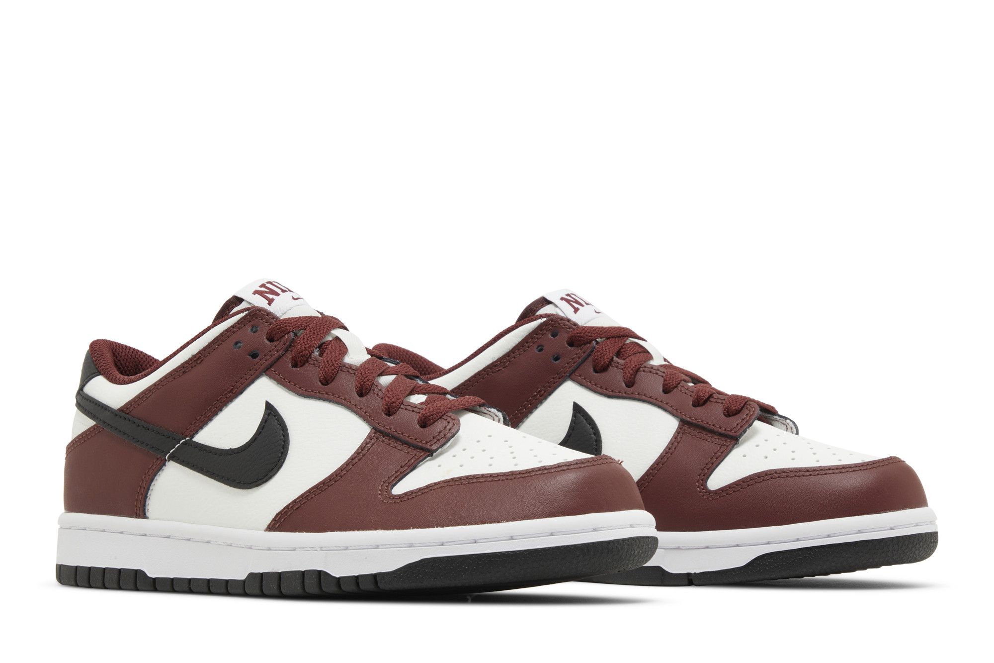 Size 3.5 Dunk Low GS 'Dark Team Red'