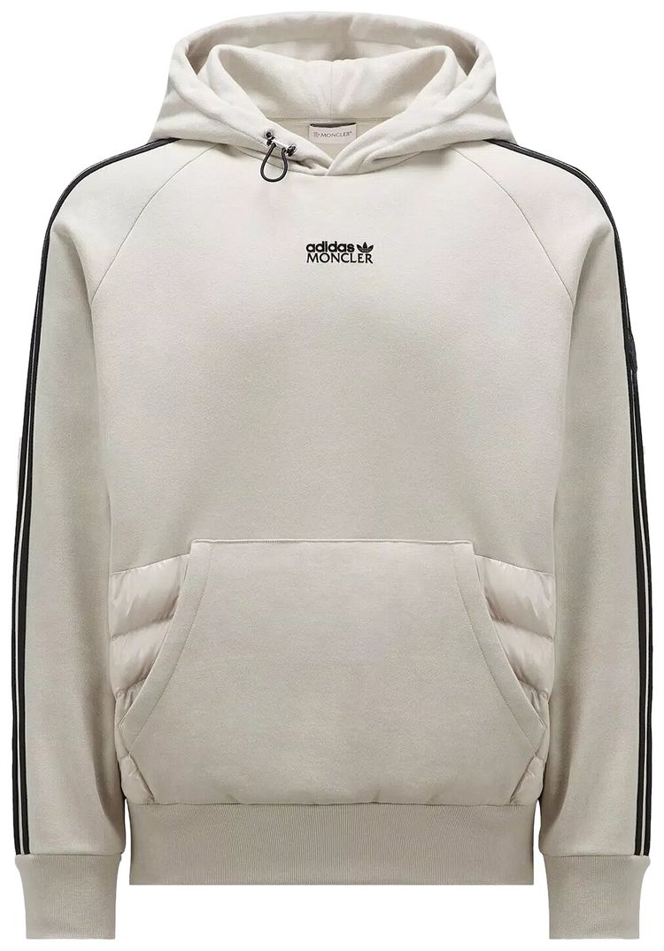 Moncler x adidas Fleece Hoodie Stone Grey