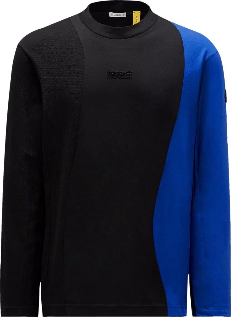 Moncler x adidas Jersey Long-Sleeve T-Shirt 'Black/Blue'