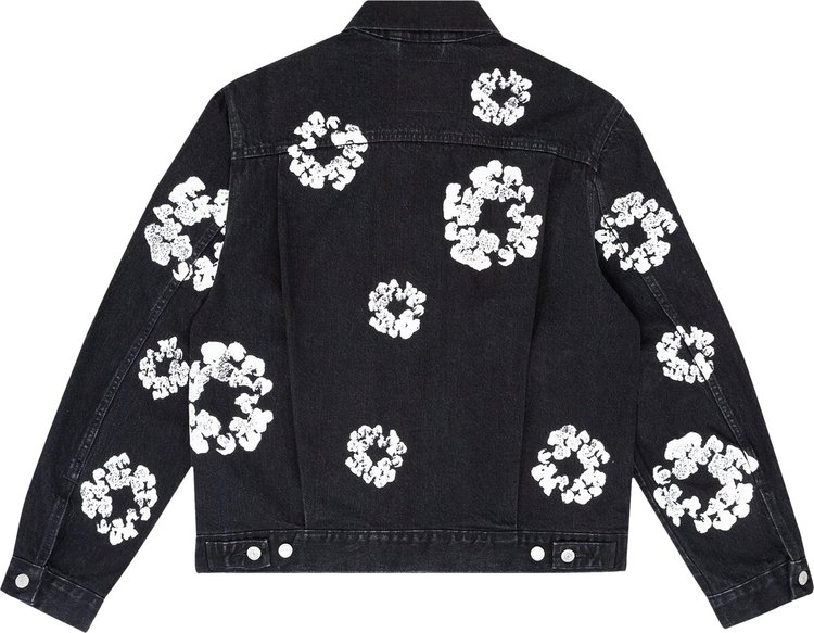 Denim Tears Type II All Over Wreath Jacket Black