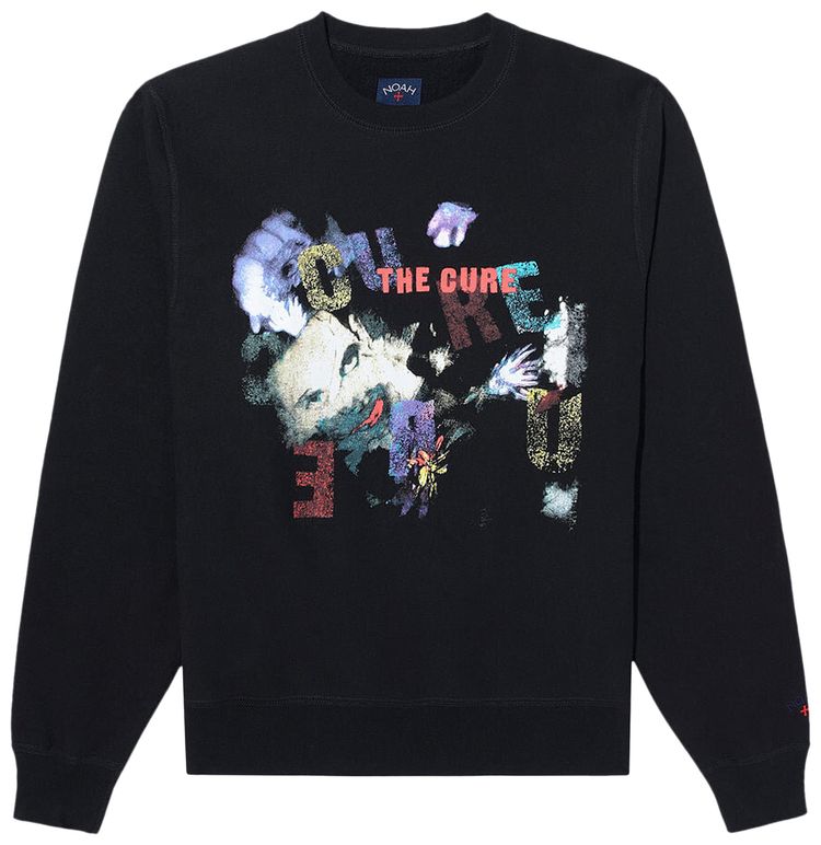 Noah x The Cure Crewneck Sweatshirt Black